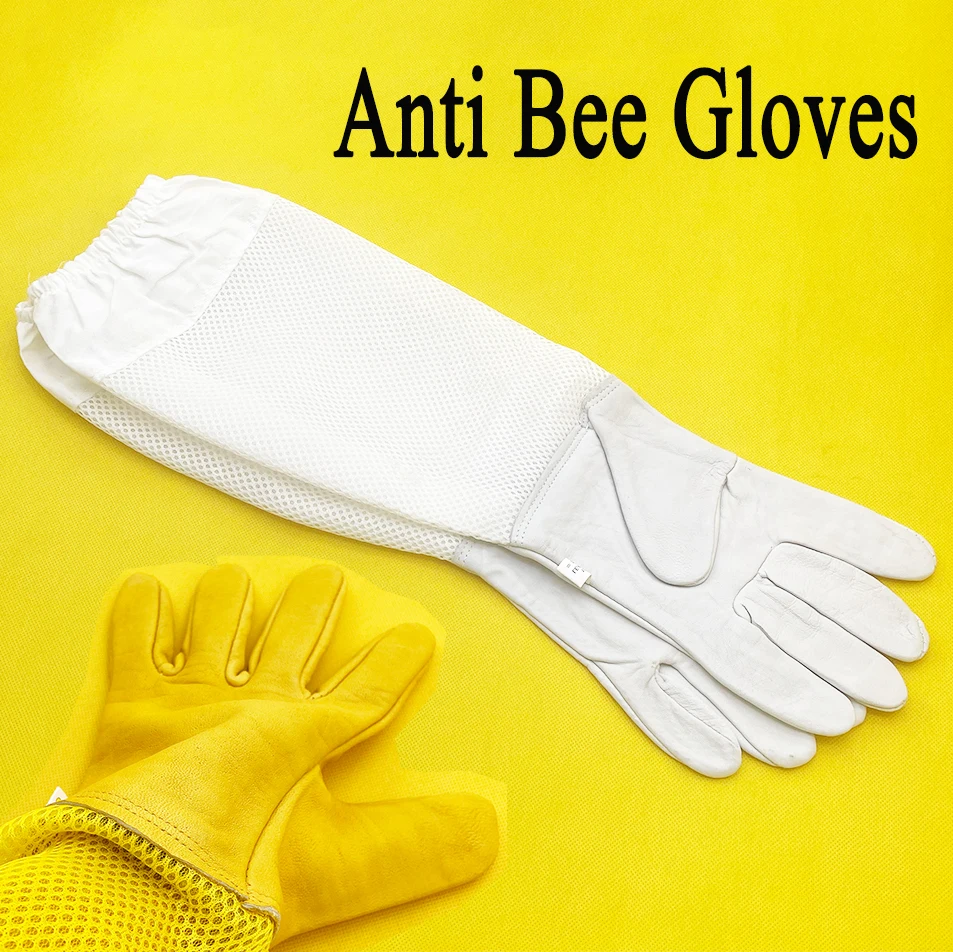 Anti-bee Bite Gloves Thickened Sheepskin Anti Bite Beekeeping Protection Long Sleeve Breathable Extra Large Apiarist Supplies
Anti-bee Bite Gloves Thickened Sheepskin Anti Bite Beekeeping Protection Long Sleeve Breathable Extra Large Apiarist Supplies