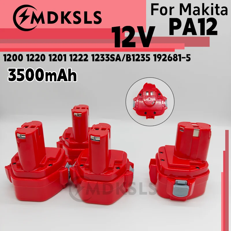 New 12V 3500mAh Battery For Makita PA12 Ni-Mh Battery For Makita 1200 1220 1201 1222 1233SA/B1235 192681-5 Power Tool Batteries
New 12V 3500mAh Battery For Makita PA12 Ni-Mh Battery For Makita 1200 1220 1201 1222 1233SA/B1235 192681-5 Power Tool Batteries