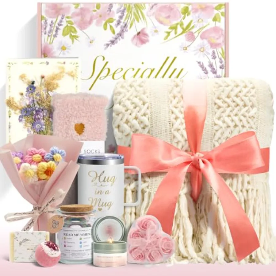 Mother's Day Gift Baskets for Women 11 PCS Unique Birthday Gifts for Women Self Care Gift Baskets Thank You Sympathy Inspiratio
Mother's Day Gift Baskets for Women 11 PCS Unique Birthday Gifts for Women Self Care Gift Baskets Thank You Sympathy Inspiratio