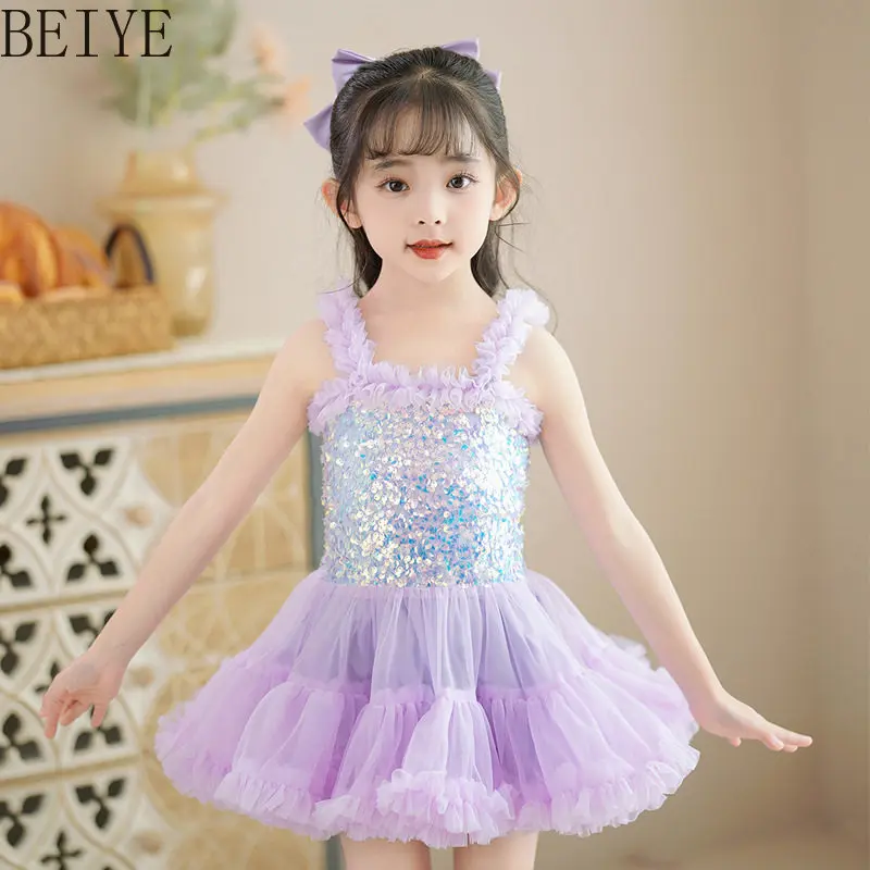 Kids Girls Party Dresses Sequined Princess Dress for Birthday Cute Performance Summer Children's Clothing Sweet 2026 New
Kids Girls Party Dresses Sequined Princess Dress for Birthday Cute Performance Summer Children's Clothing Sweet 2026 New