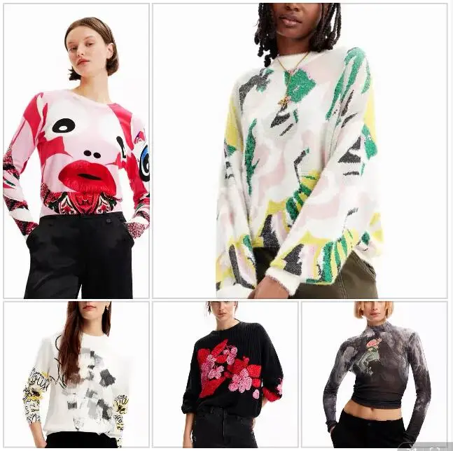 Foreign Trade Original Order Spain D New Women's Sweater Embroidered Print Pullover Loose Round Neck Knit
Foreign Trade Original Order Spain D New Women's Sweater Embroidered Print Pullover Loose Round Neck Knit