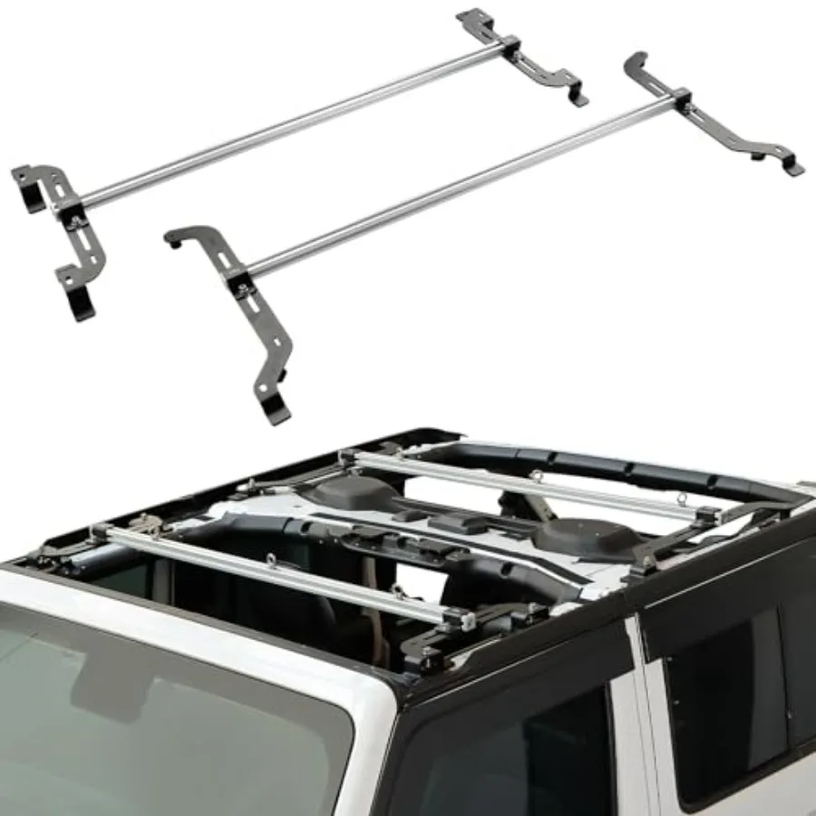 Roof Rack Cross Bars for 2018-2026 Wrangler JL 4 Doors Soft Top or Top Off Black 600 LBS Ccity Rooftop Cargo Bars
Roof Rack Cross Bars for 2018-2026 Wrangler JL 4 Doors Soft Top or Top Off Black 600 LBS Ccity Rooftop Cargo Bars