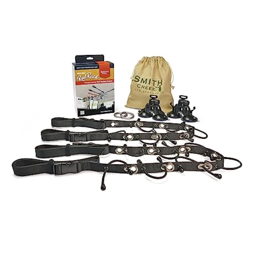 Rod Rack for Vehicle Interior Heavy Duty Fly Fishing Rod Holder with 3 Attachment Options: Suction Cups Carabiners Strap Buckle
Rod Rack for Vehicle Interior Heavy Duty Fly Fishing Rod Holder with 3 Attachment Options: Suction Cups Carabiners Strap Buckle