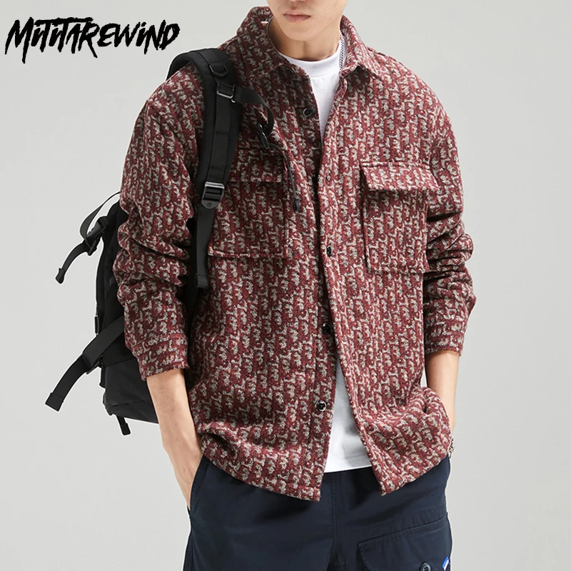 Autumn Winter New Men's Shirts Trend Streetwear Long Sleeve Shirt Woolen Shirt Casual Double Pockets Loose Shirt Vintage Clothes
Autumn Winter New Men's Shirts Trend Streetwear Long Sleeve Shirt Woolen Shirt Casual Double Pockets Loose Shirt Vintage Clothes
