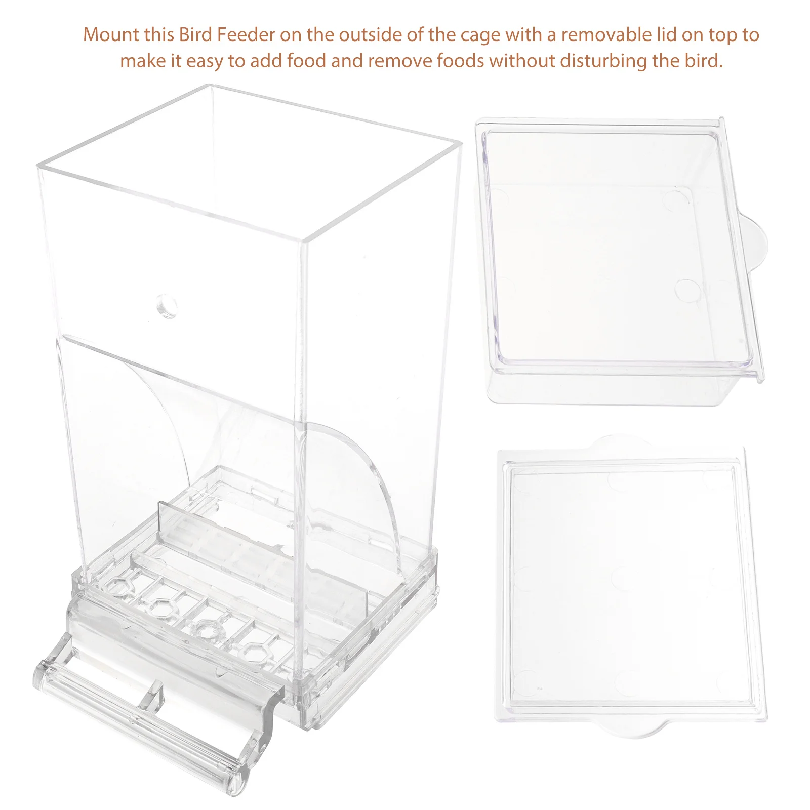 Automatic Bird Feeder Plastic Durable Design Removable Lid for Bird Cage Feeding Station Non Slip Bars for Parrot Canary Finch
Automatic Bird Feeder Plastic Durable Design Removable Lid for Bird Cage Feeding Station Non Slip Bars for Parrot Canary Finch