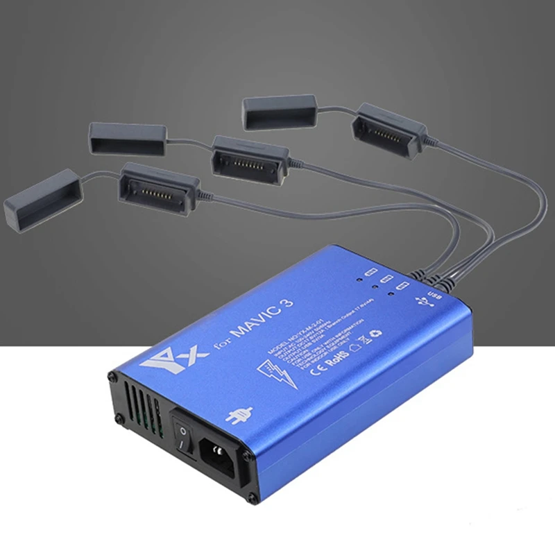 Y16A 6 in 1 Digital Display Battery Charger for DJI Mavic 3 Drone Battery Charging Hub Fast Smart Battery Charger EU Plug
Y16A 6 in 1 Digital Display Battery Charger for DJI Mavic 3 Drone Battery Charging Hub Fast Smart Battery Charger EU Plug