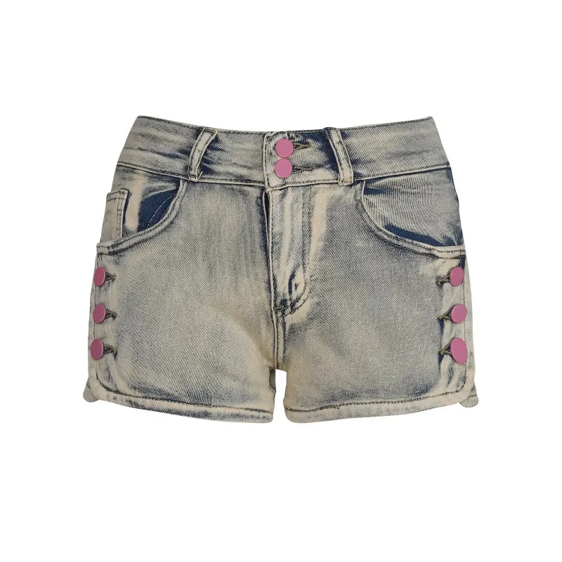 American Retro Spice Low-rise Denim Short Shorts Women 2025 Summer Stretch Slim Sexy Hot Pants Wide Leg Pants Comfortable
American Retro Spice Low-rise Denim Short Shorts Women 2025 Summer Stretch Slim Sexy Hot Pants Wide Leg Pants Comfortable