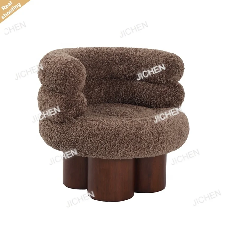JC Modern Small Apartment Single Sofa Chair Walnut Frame Comfortable Wool Living Room Lounge Chair
JC Modern Small Apartment Single Sofa Chair Walnut Frame Comfortable Wool Living Room Lounge Chair