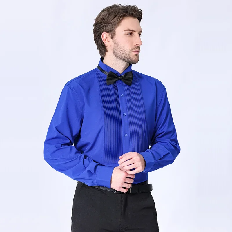 2024 Spring/Autumn Men's 57-115kg Plus Size Dress French Bow Tie Shirt Europe 6colors Swallow Collar Wedding Grooms Formal Shirt
2024 Spring/Autumn Men's 57-115kg Plus Size Dress French Bow Tie Shirt Europe 6colors Swallow Collar Wedding Grooms Formal Shirt