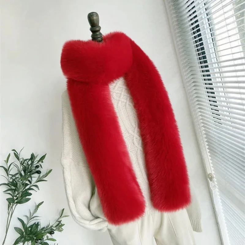 Super Long Faux Fox Fur Scarf Wrap, Plush Collar for Women, Winter Warm Shawl Necklace Stole, Elegant Winter Accessory
Super Long Faux Fox Fur Scarf Wrap, Plush Collar for Women, Winter Warm Shawl Necklace Stole, Elegant Winter Accessory