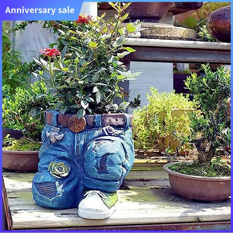 Jeans Flower Decorative Plant Pot Flower Pot Table Decoration Statue Planter Flower Pot Small Plant Pot Easy Install A
Jeans Flower Decorative Plant Pot Flower Pot Table Decoration Statue Planter Flower Pot Small Plant Pot Easy Install A