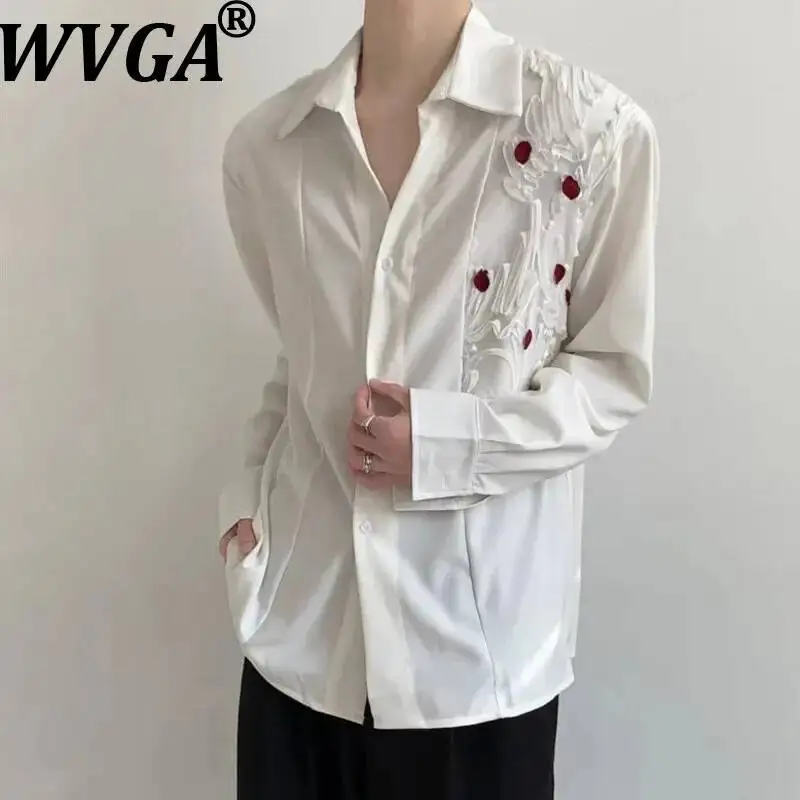 WVGA Spring Autumn New Man Three-Dimensional Floral Trendy Long Sleeve Shirts Ncihe Chic Casual Turn-Down Collar Tops Ins W22916
WVGA Spring Autumn New Man Three-Dimensional Floral Trendy Long Sleeve Shirts Ncihe Chic Casual Turn-Down Collar Tops Ins W22916