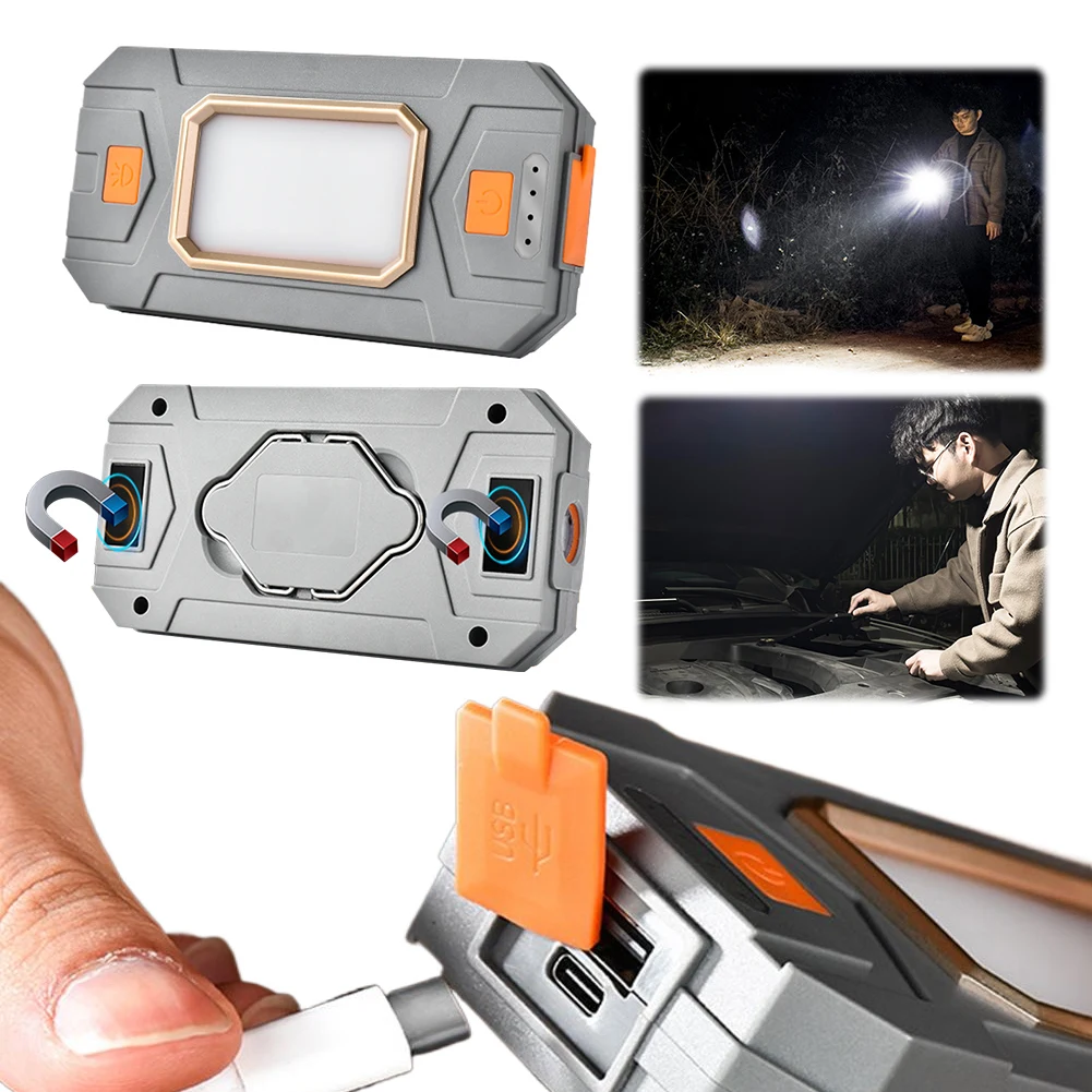 LED Portable Work Light with Magnets Emergency Work Light Type-C Charging IPX4 Waterproof for Charging Mobile
LED Portable Work Light with Magnets Emergency Work Light Type-C Charging IPX4 Waterproof for Charging Mobile