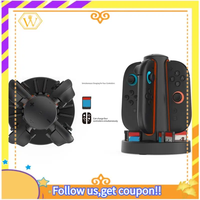 Latest-4In1 Charging Dock For Switch 2 Joy-Con Charging Station Card Storage Base With 360° LED Indicators For NS Switch 2
Latest-4In1 Charging Dock For Switch 2 Joy-Con Charging Station Card Storage Base With 360° LED Indicators For NS Switch 2