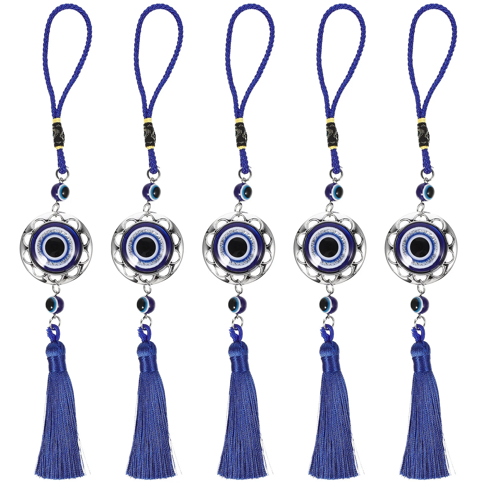 5 Pcs Blue Eye Pendant Evil Protection Ornament Hanging Decor Turkish Car Round Style
5 Pcs Blue Eye Pendant Evil Protection Ornament Hanging Decor Turkish Car Round Style