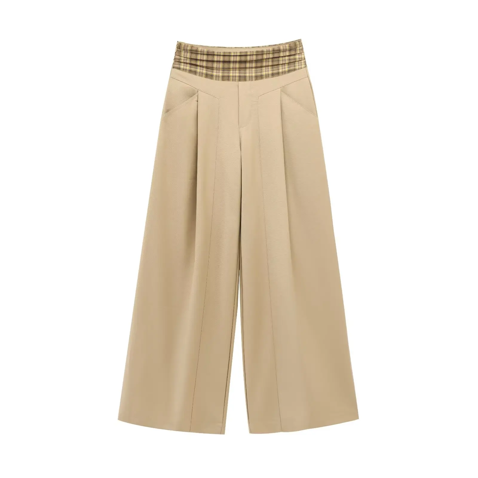 TRAF & Women 2025 Spring New Fashion Tongle Style Pattern Stitching Wide Leg Pants Chic Flip Side Zipper Pants Trousers Mujer
TRAF & Women 2025 Spring New Fashion Tongle Style Pattern Stitching Wide Leg Pants Chic Flip Side Zipper Pants Trousers Mujer