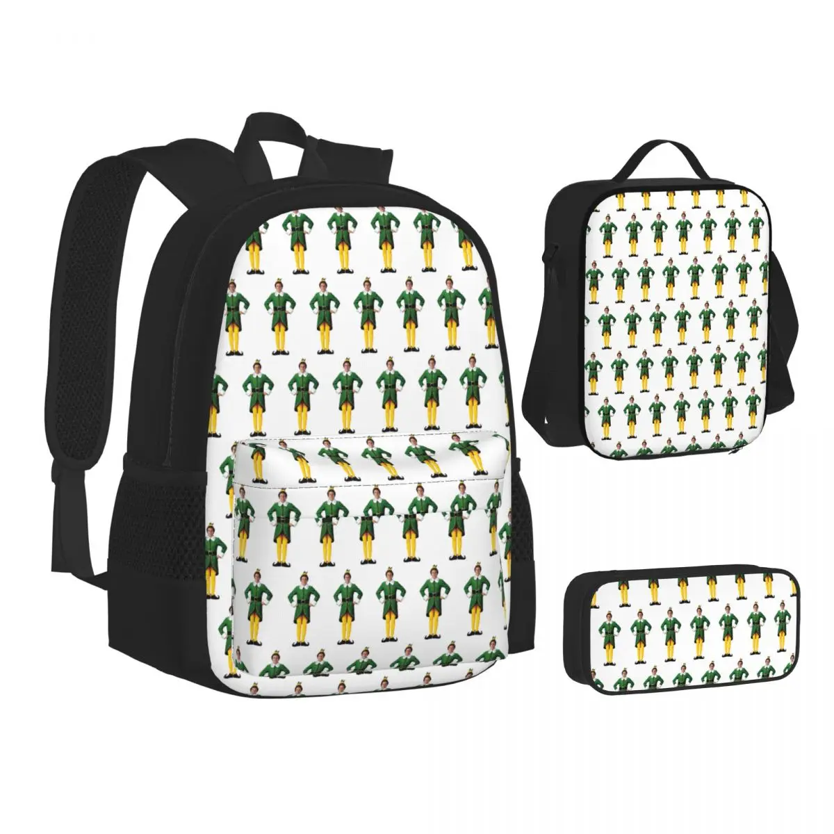 BuddyThe ElfChristmas Movie, ArmsAkimbo Will FerrellBackpacksChildren School BagsKids Rucksack Lunch Bag Pen Bag Three-Piece Set
BuddyThe ElfChristmas Movie, ArmsAkimbo Will FerrellBackpacksChildren School BagsKids Rucksack Lunch Bag Pen Bag Three-Piece Set