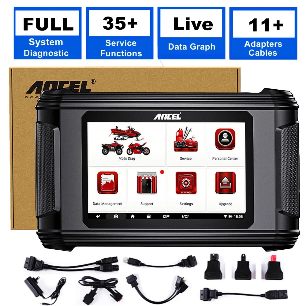 ANCEL MT500 Мотоцикл OBD сканер Полная система обслуживания света Сброс дроссельной заслонки ABS Сброс ЭБУ Сброс Регулировка холостого хода 
ANCEL MT500 Мотоцикл OBD сканер Полная система обслуживания света Сброс дроссельной заслонки ABS Сброс ЭБУ Сброс Регулировка холостого хода