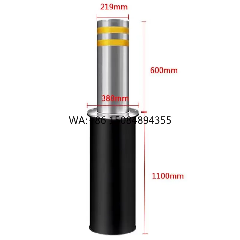 Automatic Hydraulic Lifting Column for Road Parking Security Protection Vehicle Access Control Stainless Steel
