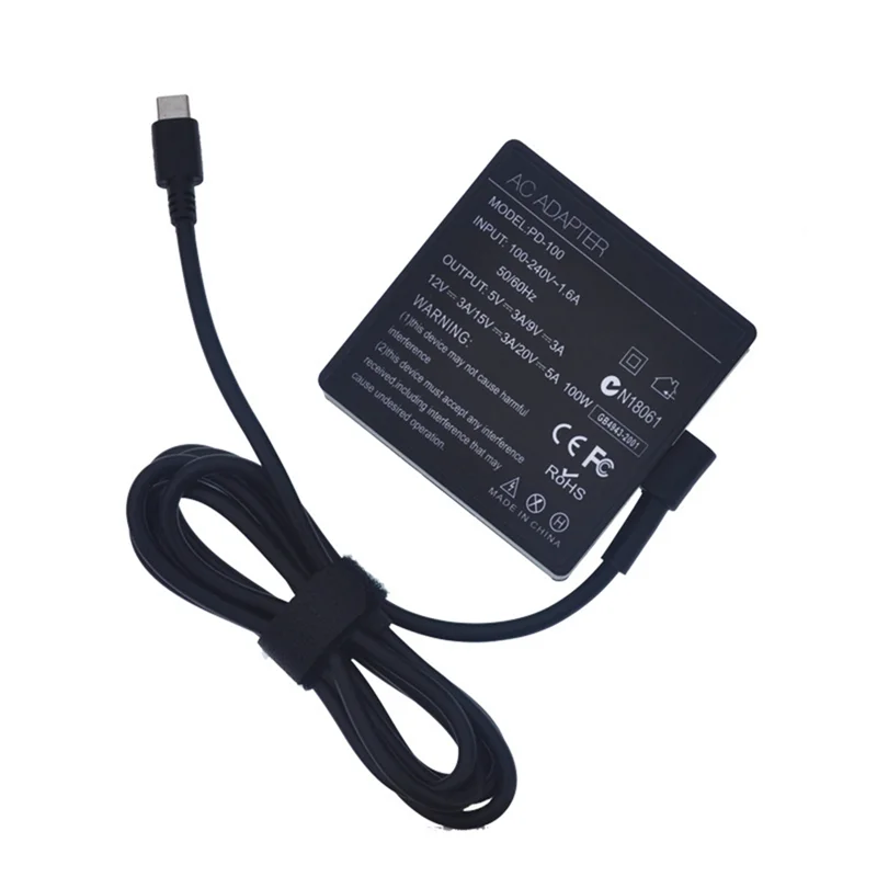 A66F-20V 5A 100W Universal USB Type C Laptop Power Adapter Charger For Laptop Power Supply
A66F-20V 5A 100W Universal USB Type C Laptop Power Adapter Charger For Laptop Power Supply
