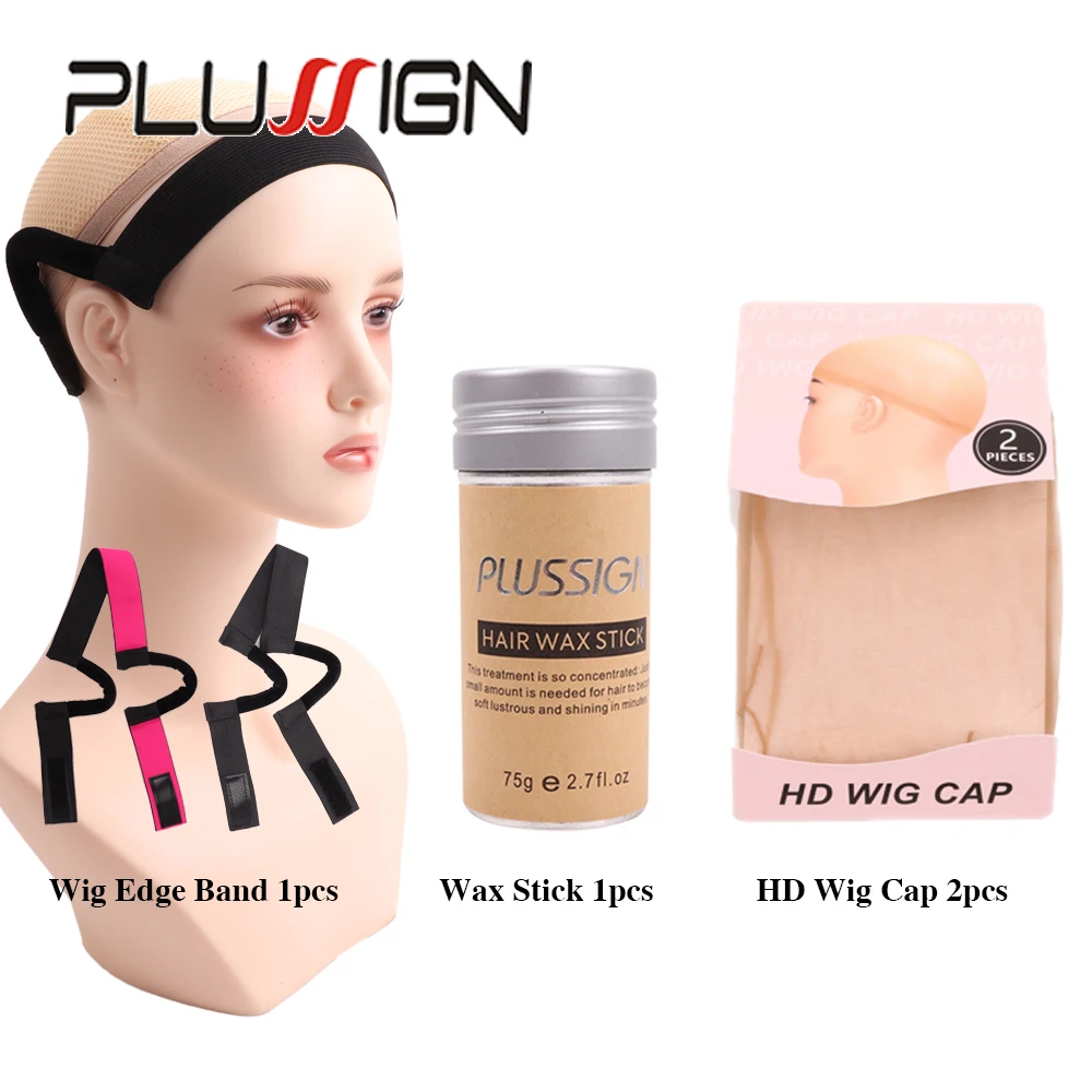 Plussign Wig Accessories 4pcs/set Lace Band With Ear Hanger For Lace Frontal Laying 75g Wax Stick Hair For Wigs 2pcs HD Wig Caps
Plussign Wig Accessories 4pcs/set Lace Band With Ear Hanger For Lace Frontal Laying 75g Wax Stick Hair For Wigs 2pcs HD Wig Caps