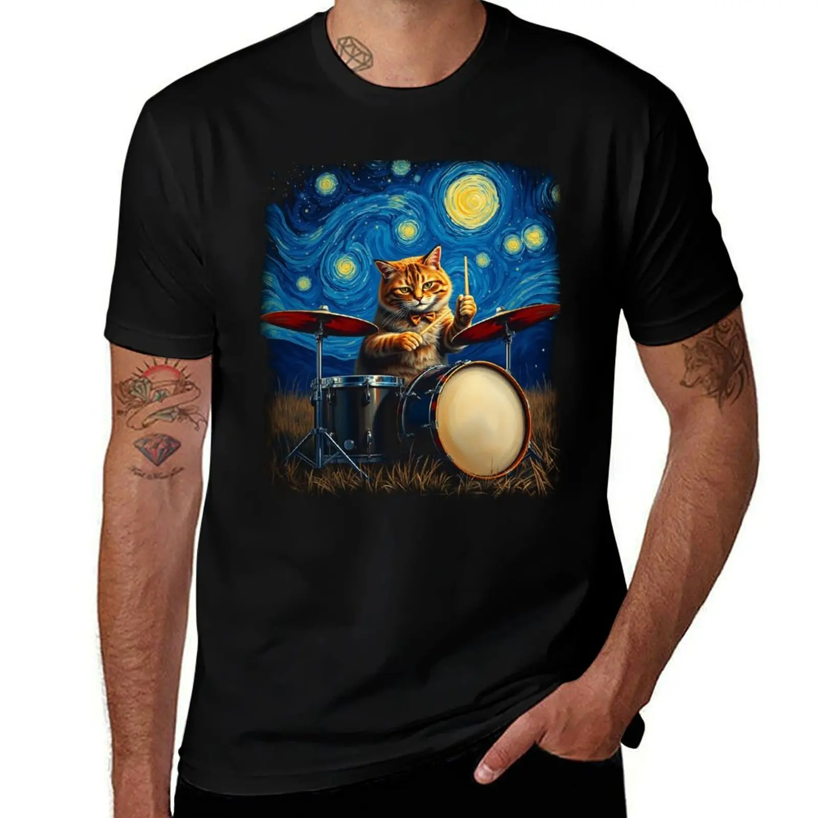 Drummer cat T-Shirt cheap stuff custom t-shirts plus size clothes shirts graphic tees T-shirts for men cotton
Drummer cat T-Shirt cheap stuff custom t-shirts plus size clothes shirts graphic tees T-shirts for men cotton