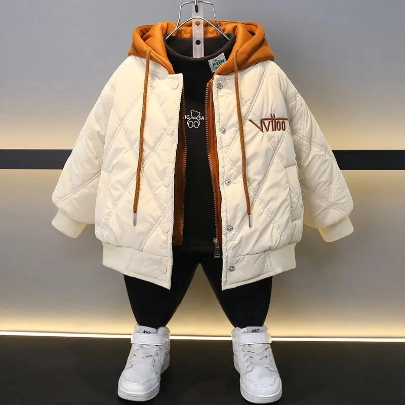 Boys Baby Jacket Warm Cotton Coat New Children's Cotton Plush and thicken Coat Winter Hooded Jacket
Boys Baby Jacket Warm Cotton Coat New Children's Cotton Plush and thicken Coat Winter Hooded Jacket