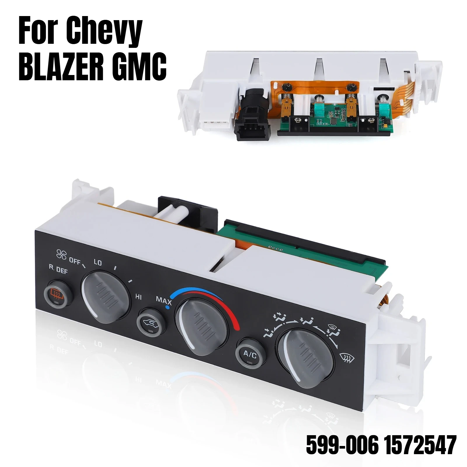 For Chevy BLAZER 1996 GMC Yukon XL 2500 SLT Sport Utility 4-Door 2000 AC Heater Climate Control Panel 599-006 1572547
For Chevy BLAZER 1996 GMC Yukon XL 2500 SLT Sport Utility 4-Door 2000 AC Heater Climate Control Panel 599-006 1572547
