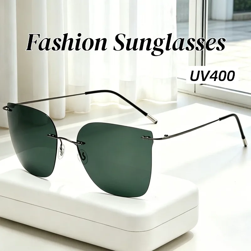 New Frameless Polarized Sunglasses Classic Ultra-Lightweight Driving Shades UV 400 Eyewear Stylish Driving Photochromic Glasses
New Frameless Polarized Sunglasses Classic Ultra-Lightweight Driving Shades UV 400 Eyewear Stylish Driving Photochromic Glasses