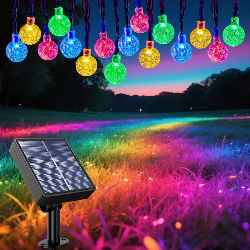 Outdoor Waterproof Crystal Globe 200 LED 8 Modes Solar String Lights Patio Lights for Garden Yard Christmas Party Decor
Outdoor Waterproof Crystal Globe 200 LED 8 Modes Solar String Lights Patio Lights for Garden Yard Christmas Party Decor