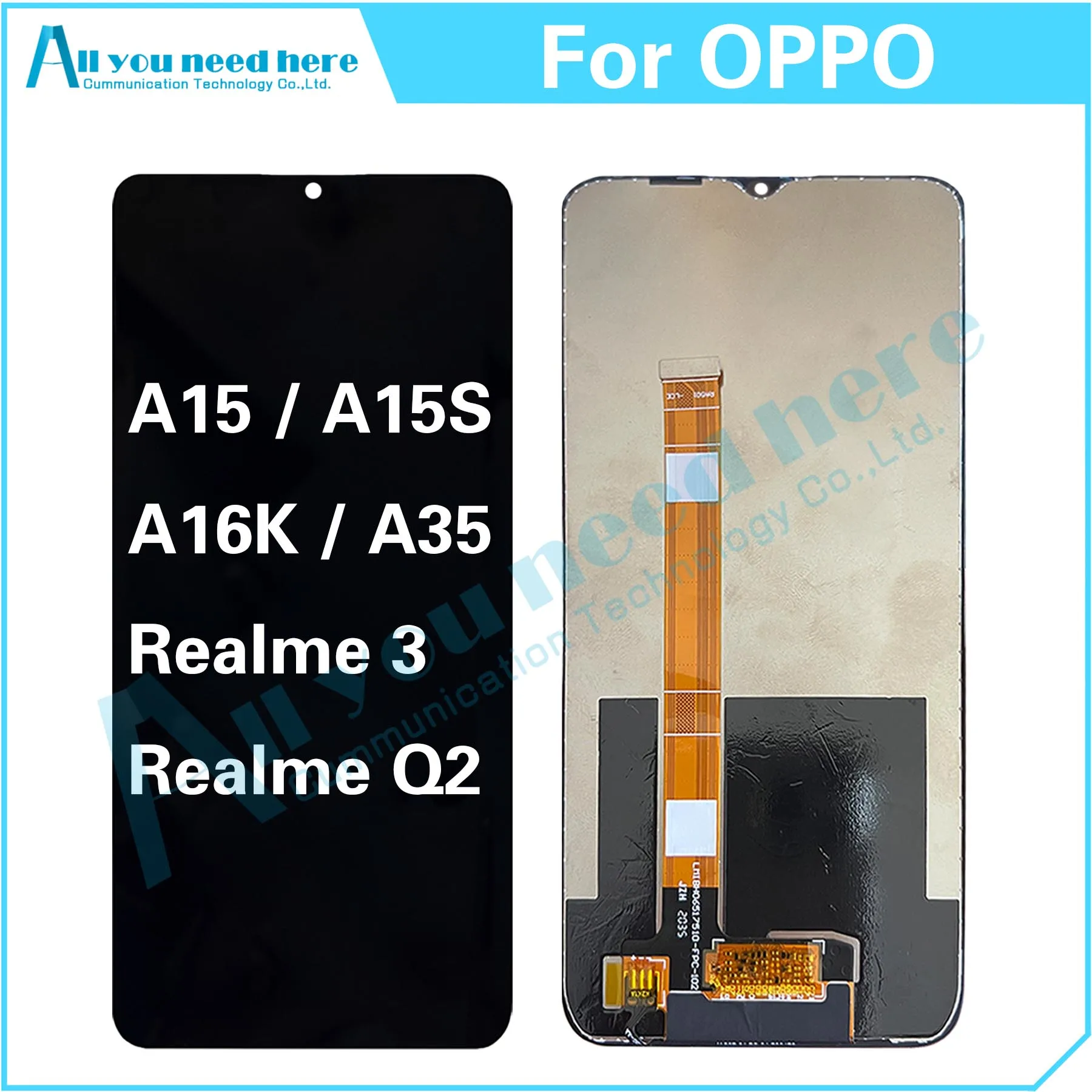 100% Test For OPPO A15 A15S S16K A35 / Realme 3 Q2 LCD Display Touch Screen Digitizer Assembly Repair Parts Replacement
100% Test For OPPO A15 A15S S16K A35 / Realme 3 Q2 LCD Display Touch Screen Digitizer Assembly Repair Parts Replacement