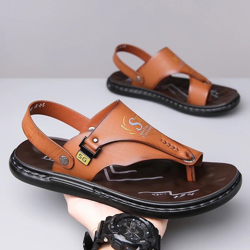 Men's Thick Bottom Anti-Slip Dual Use Sandals with Print Wear-Resistant Breathable Comfortable Soft Bottom Slip-On Slippers-7801
Men's Thick Bottom Anti-Slip Dual Use Sandals with Print Wear-Resistant Breathable Comfortable Soft Bottom Slip-On Slippers-7801