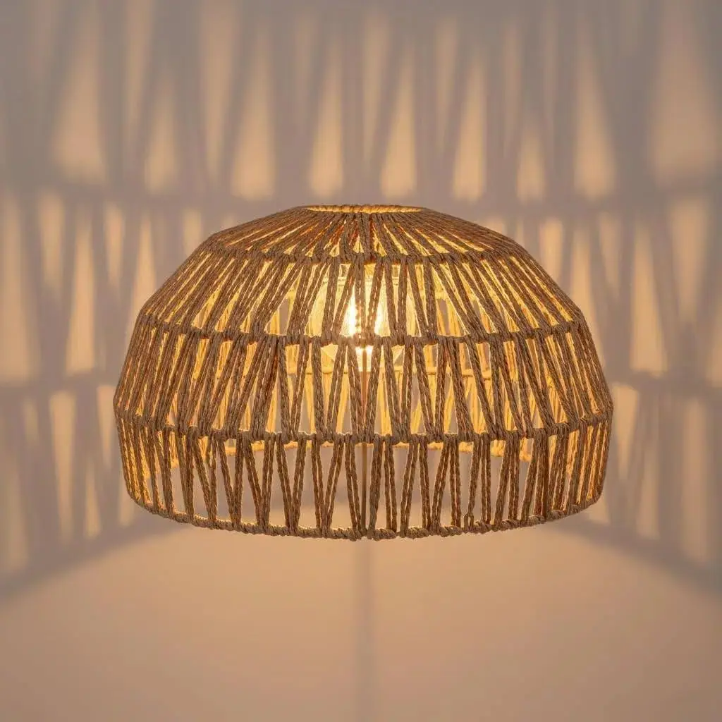 Rattan Lamp Shade, Boho Pendant Light Shade Replacement Wicker Texture Cover for Chandelier Hanging Lights, Kitchen Isla
Rattan Lamp Shade, Boho Pendant Light Shade Replacement Wicker Texture Cover for Chandelier Hanging Lights, Kitchen Isla