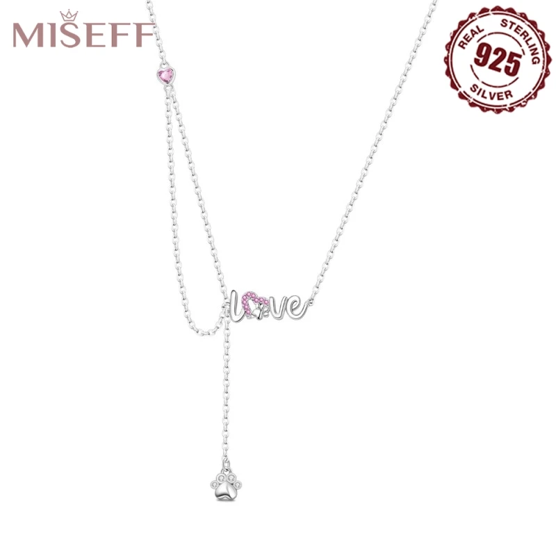 MISEFF 2025 925 Sterling Silver Necklace I Love Cute Pets Letter Pendant S925 Jewelry For Party Birthday Women Gifts New
MISEFF 2025 925 Sterling Silver Necklace I Love Cute Pets Letter Pendant S925 Jewelry For Party Birthday Women Gifts New