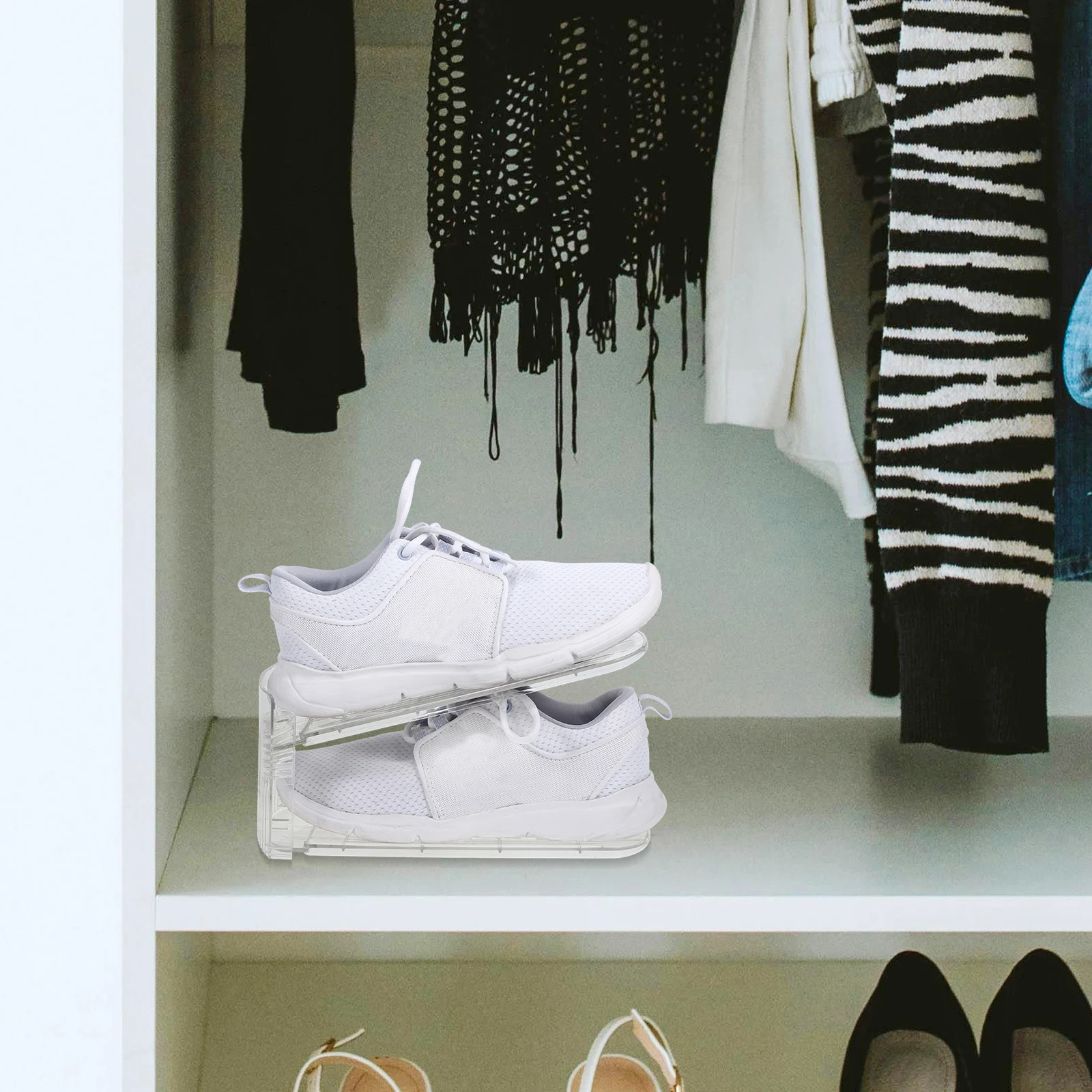 2pcs Rack Shoes Holder Cabinet Adjustable Space-saving Storage Organizer 2-layer Shoe Storage Organizer Design
2pcs Rack Shoes Holder Cabinet Adjustable Space-saving Storage Organizer 2-layer Shoe Storage Organizer Design