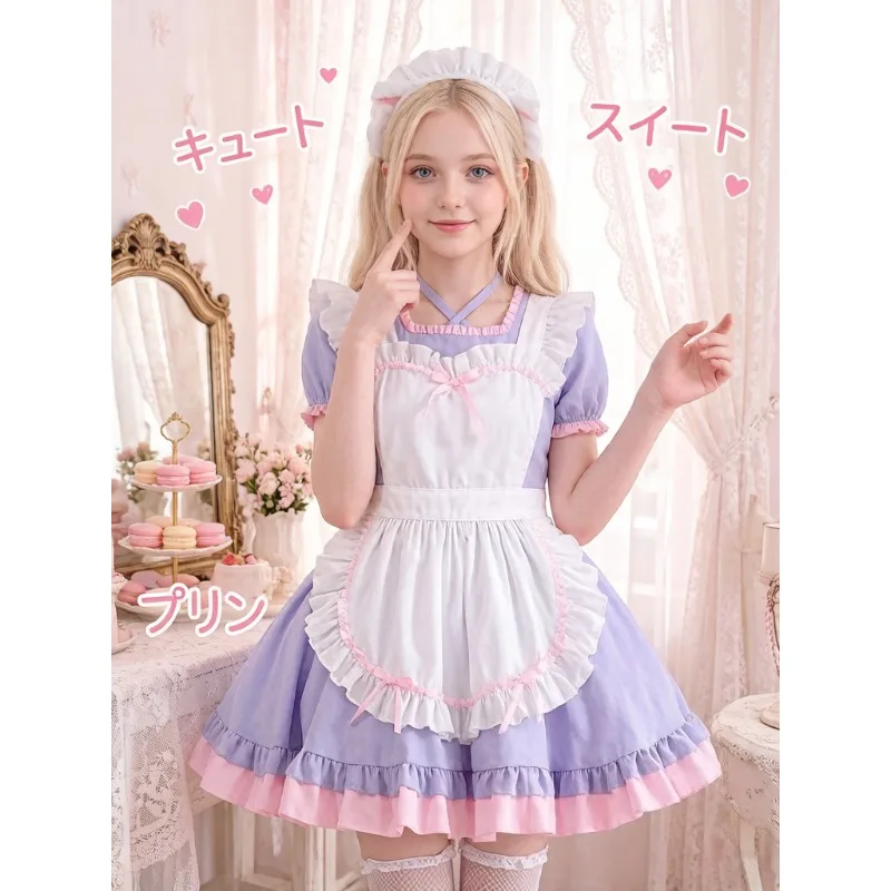Women S-L Purple Classic Lolita Maid Dress Full Set Japanese Anime Cosplay Costume For Cafe Performance Role Play Themed Party
Women S-L Purple Classic Lolita Maid Dress Full Set Japanese Anime Cosplay Costume For Cafe Performance Role Play Themed Party
