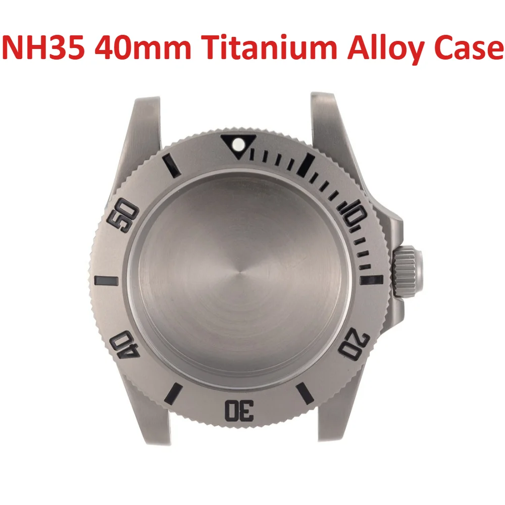 NH35 40mm Titanium Alloy Gray Watch Case for 28.5mm Dial for NH35/NH36 Automatic Movement 10BAR Mod Parts
NH35 40mm Titanium Alloy Gray Watch Case for 28.5mm Dial for NH35/NH36 Automatic Movement 10BAR Mod Parts