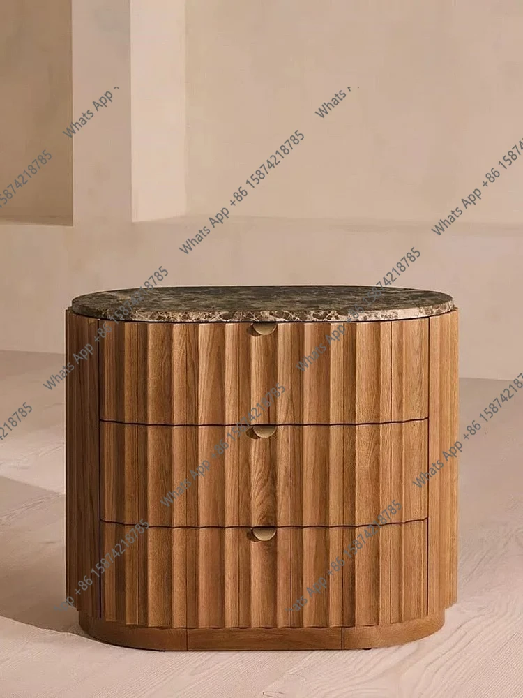 Medieval solid wood marble bedside table American three-pump sofa edge few surprise oval design storage storage side cabinet
Medieval solid wood marble bedside table American three-pump sofa edge few surprise oval design storage storage side cabinet