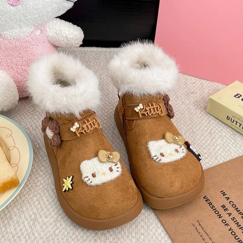 Kawaii Hello Kitty Sanrio Children Cute Cartoon Comfortable Warm Ankle Boots Student Anti Slip Boots Flat Shoes Gift for Kids
Kawaii Hello Kitty Sanrio Children Cute Cartoon Comfortable Warm Ankle Boots Student Anti Slip Boots Flat Shoes Gift for Kids