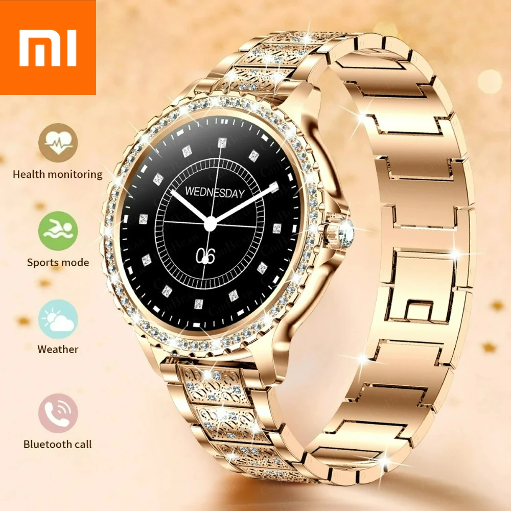 Xiaomi модные женские умные часы 360*360 HD экран спортивный браслет индивидуальный циферблат пульсометр голосовой вызов умные часы для Android 
Xiaomi модные женские умные часы 360*360 HD экран спортивный браслет индивидуальный циферблат пульсометр голосовой вызов умные часы для Android