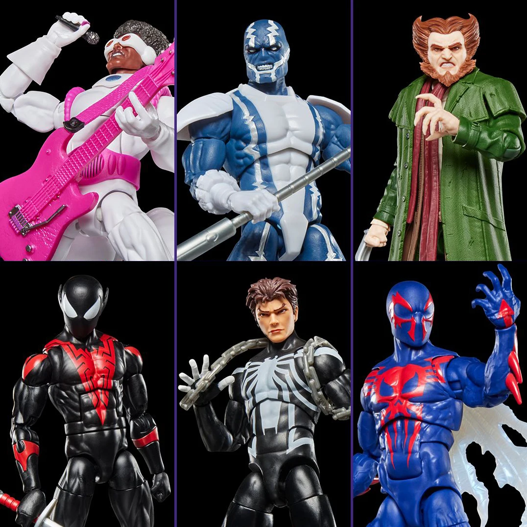 Marvel Legends Retro Spiderman 2099 Nightcrawler Hypno Hustler Owl Cardiac Mysterio 6" Action Figure
Marvel Legends Retro Spiderman 2099 Nightcrawler Hypno Hustler Owl Cardiac Mysterio 6" Action Figure