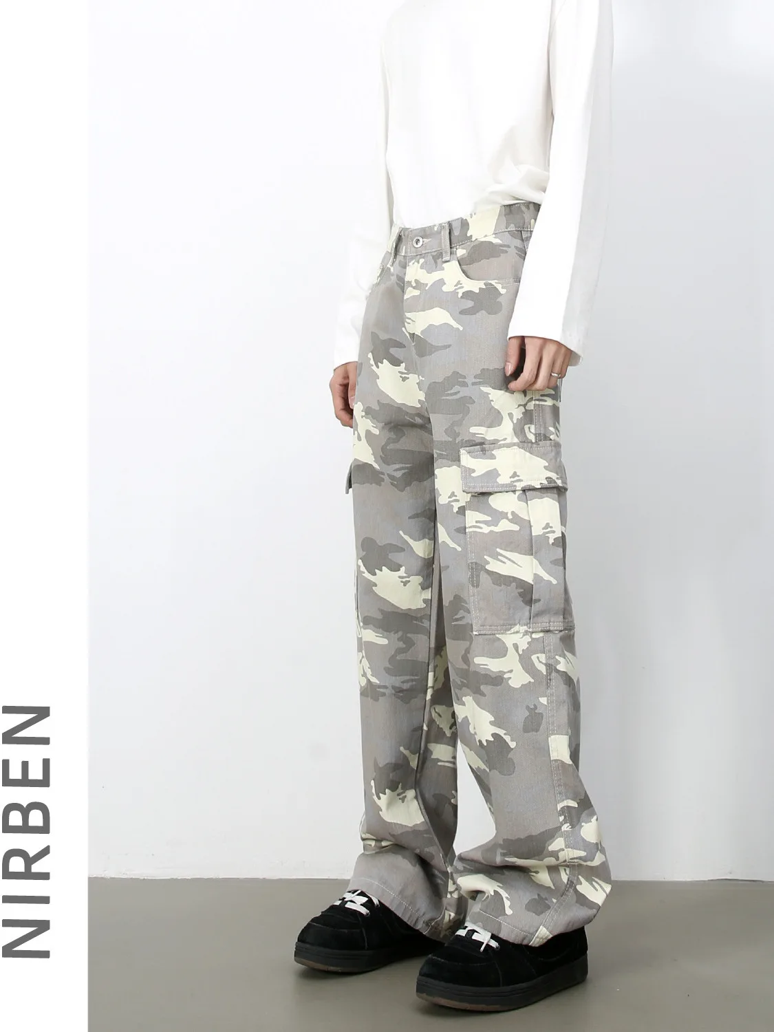 Retro Camouflage Loose Wide Leg Pants Men's Casual Loose Fit Trousers Polyester Fiber Autumn Faion Men's Faion
Retro Camouflage Loose Wide Leg Pants Men's Casual Loose Fit Trousers Polyester Fiber Autumn Faion Men's Faion