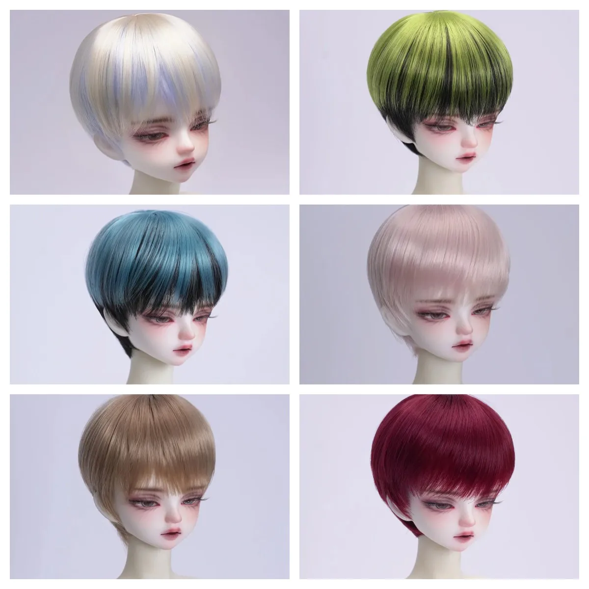 Doll's Wig for 1/3 1/4 1/6 Boy Bjd Doll Short Hair Soft Silk Versatile Girl Toys Dress Up Play House Doll Accessories, No Doll
Doll's Wig for 1/3 1/4 1/6 Boy Bjd Doll Short Hair Soft Silk Versatile Girl Toys Dress Up Play House Doll Accessories, No Doll