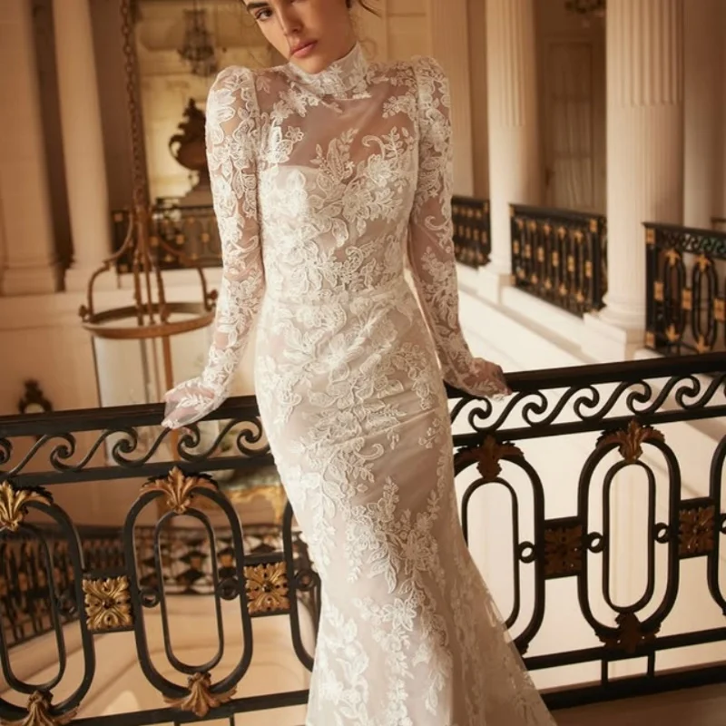 Customized white Ball Gown Royal Wedding Dresses sequin applique Long sleeves Long tail backless Made Robe De
Customized white Ball Gown Royal Wedding Dresses sequin applique Long sleeves Long tail backless Made Robe De