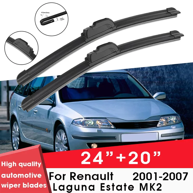 Car Wiper Blade Blades For Renault Laguna Estate MK2 2001-2007 24"+20" Windshield Windscreen Clean Rubber Silicon Cars Wipers
Car Wiper Blade Blades For Renault Laguna Estate MK2 2001-2007 24"+20" Windshield Windscreen Clean Rubber Silicon Cars Wipers