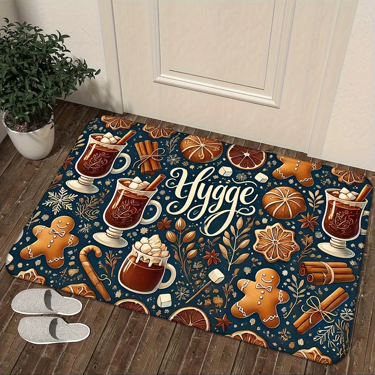 VIKAMA Christmas Wind Non Slip Water Absorbent Floor Mats Entrance Warm Decorative Feet Gingerbread Man Home Decoration
VIKAMA Christmas Wind Non Slip Water Absorbent Floor Mats Entrance Warm Decorative Feet Gingerbread Man Home Decoration