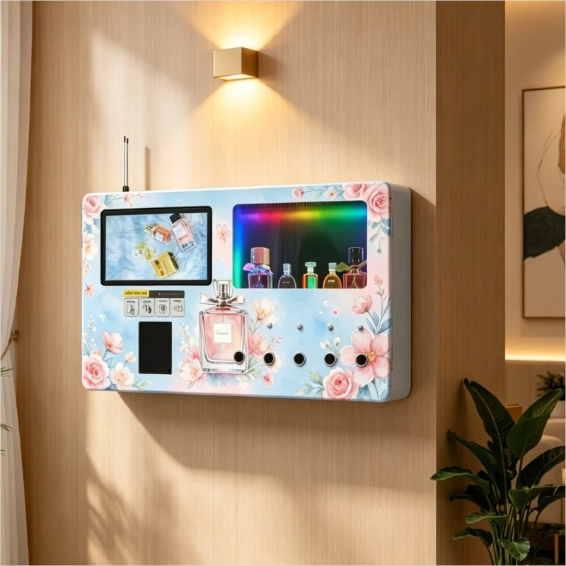 Wall-mounted smart perfume vending machine, supports touch screen, can operate 24 hours a day,
Wall-mounted smart perfume vending machine, supports touch screen, can operate 24 hours a day,