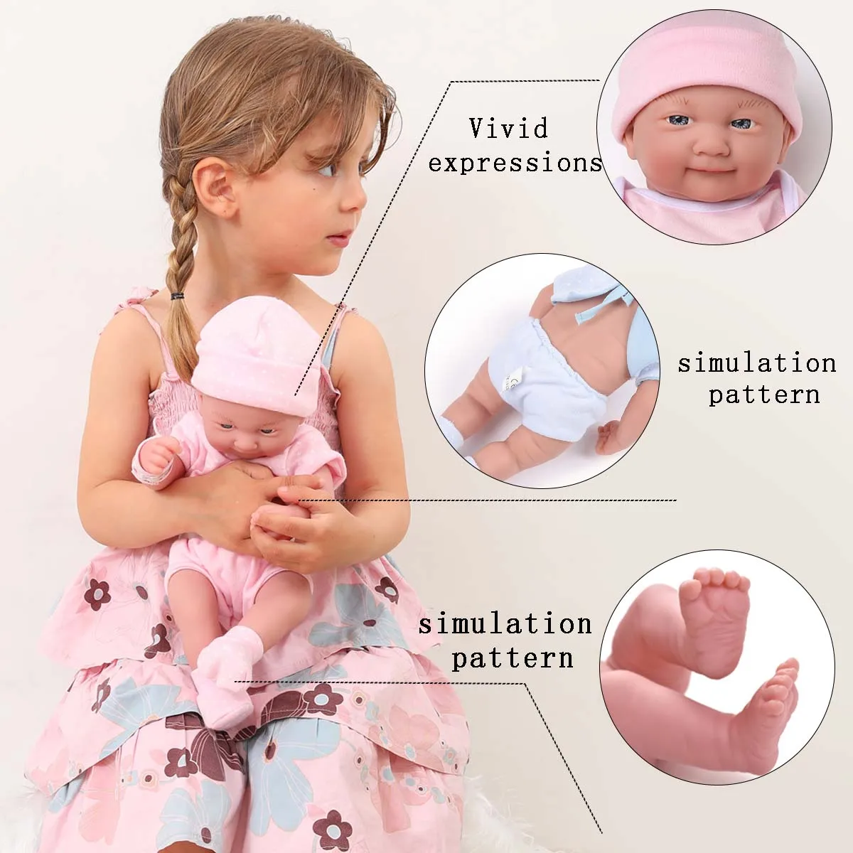 13.78inch Baby Dolls Cute Soft Vinyl Reborn Baby Doll Toys For 35cm Newborn Doll Lifelike Cute Girl Body Dolls For Girls Gifts
13.78inch Baby Dolls Cute Soft Vinyl Reborn Baby Doll Toys For 35cm Newborn Doll Lifelike Cute Girl Body Dolls For Girls Gifts