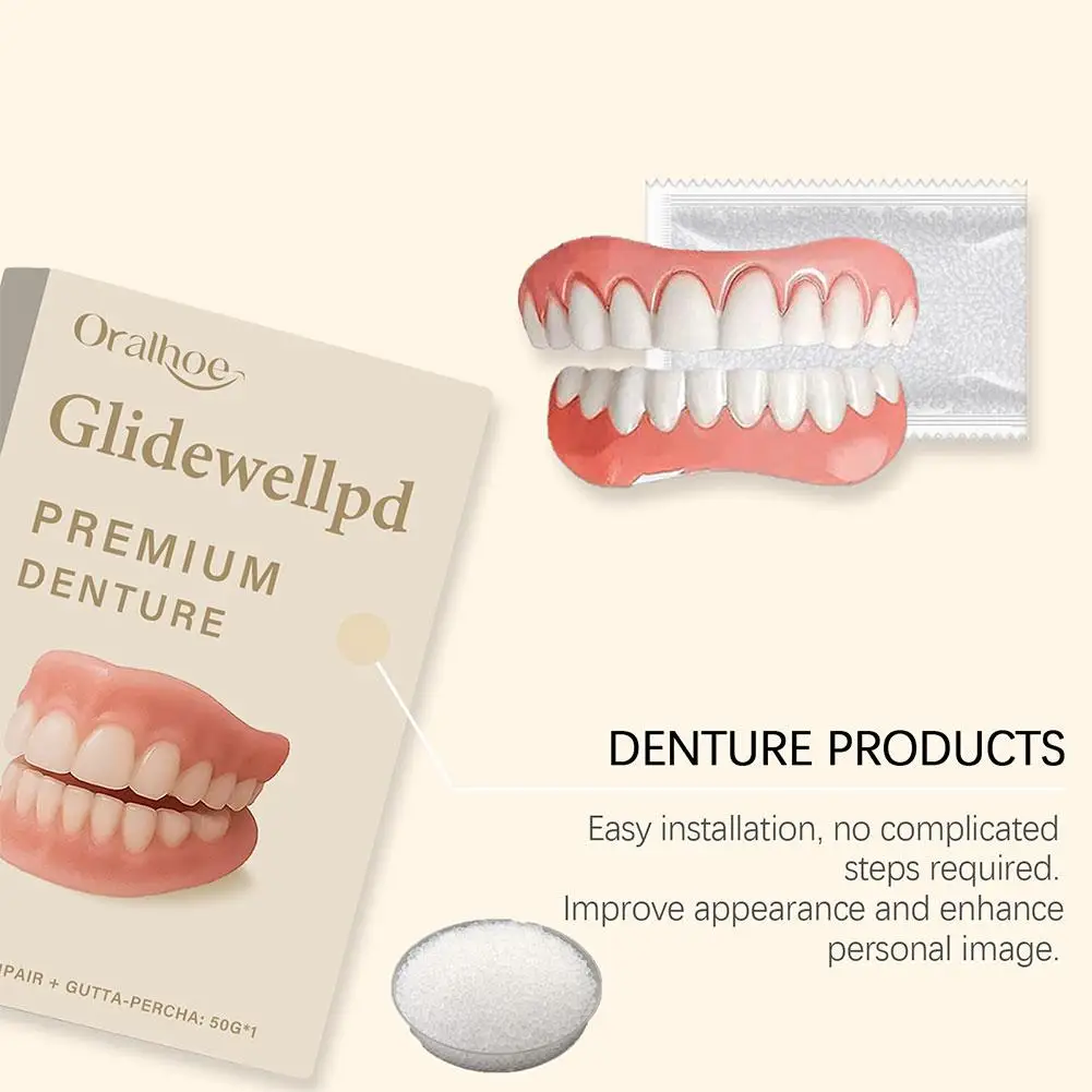 Reusable Denture Set Soft Comfortable Natural Realistic Easy Clean Smile Boost For Missing Teeth Men Women Dental Care Product
Reusable Denture Set Soft Comfortable Natural Realistic Easy Clean Smile Boost For Missing Teeth Men Women Dental Care Product