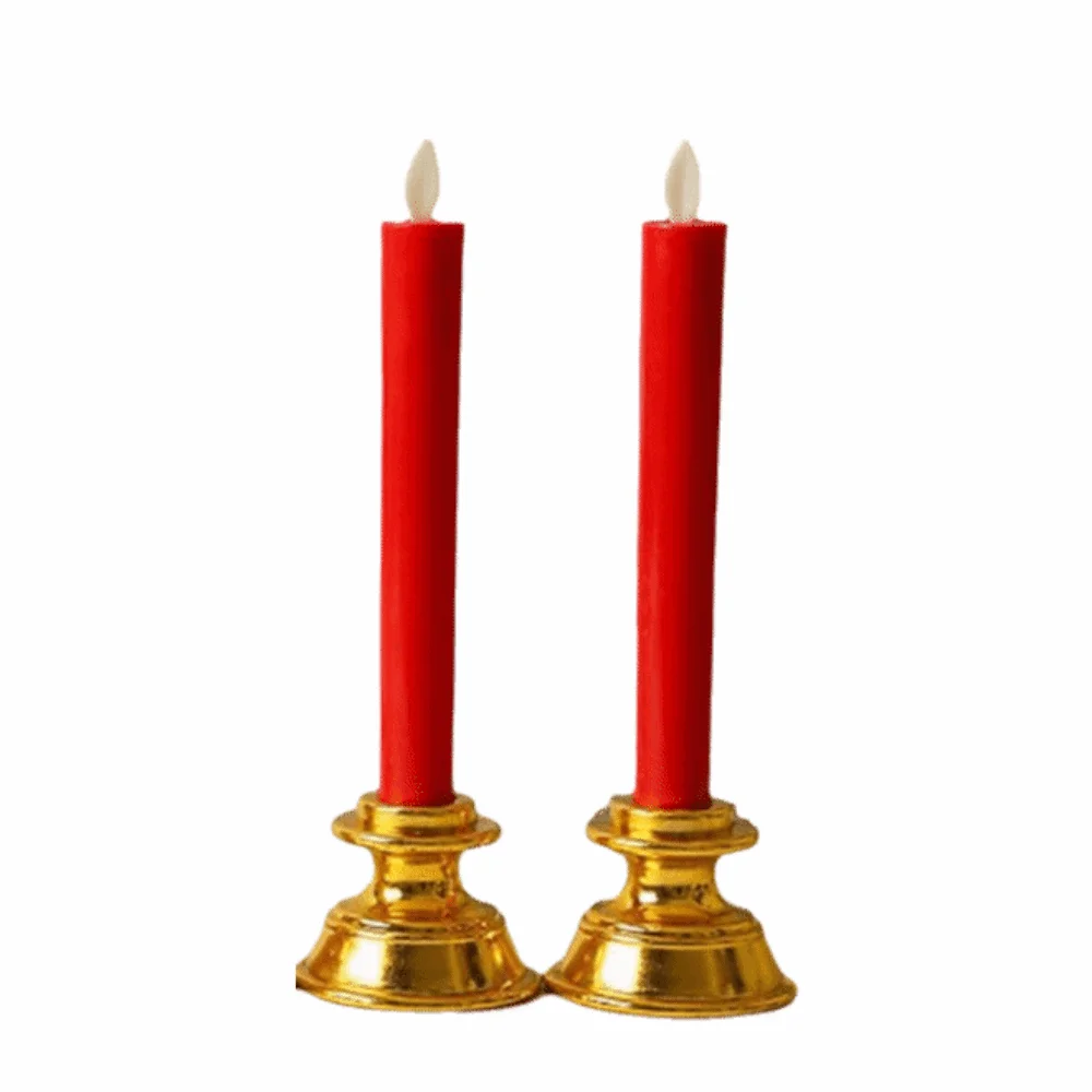 2Pcs Creative Electronic Candle Light Battery Operated Cordless Warm Glowing Candles Decorative Portable Simulated Candle Light
2Pcs Creative Electronic Candle Light Battery Operated Cordless Warm Glowing Candles Decorative Portable Simulated Candle Light